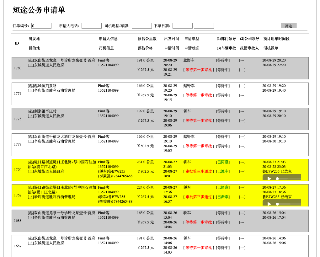 1、(出租車小程序下單打車APP軟件)APP消息推送 個人消息推送： 自己的支付、評價、投訴、申請等的結(jié)果消息推送； 公共消息推送： 廣告、優(yōu)惠、事件、通知等公共信息推送； 訂單語音播報： 新訂單彈屏并語音播報， 系統(tǒng)向司機(jī)推送訂單時，司機(jī)端以彈屏方式顯示出發(fā)地、目的地、距離司機(jī)距離和地圖路徑規(guī)劃的信息，同時語音播報該訂單； 2、 (出租車小程序下單打車APP軟件)循環(huán)播報： 如果司機(jī)未聽清該訂單，司機(jī)端APP會持續(xù)循環(huán)播報未被搶走或取消的訂單； 聽單頁顯示數(shù)據(jù)： 在線時長， 當(dāng)天的在線時長；